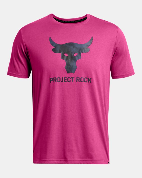 Camiseta de manga corta estampada Project Rock Payoff para hombre, Pink, pdpMainDesktop image number 2